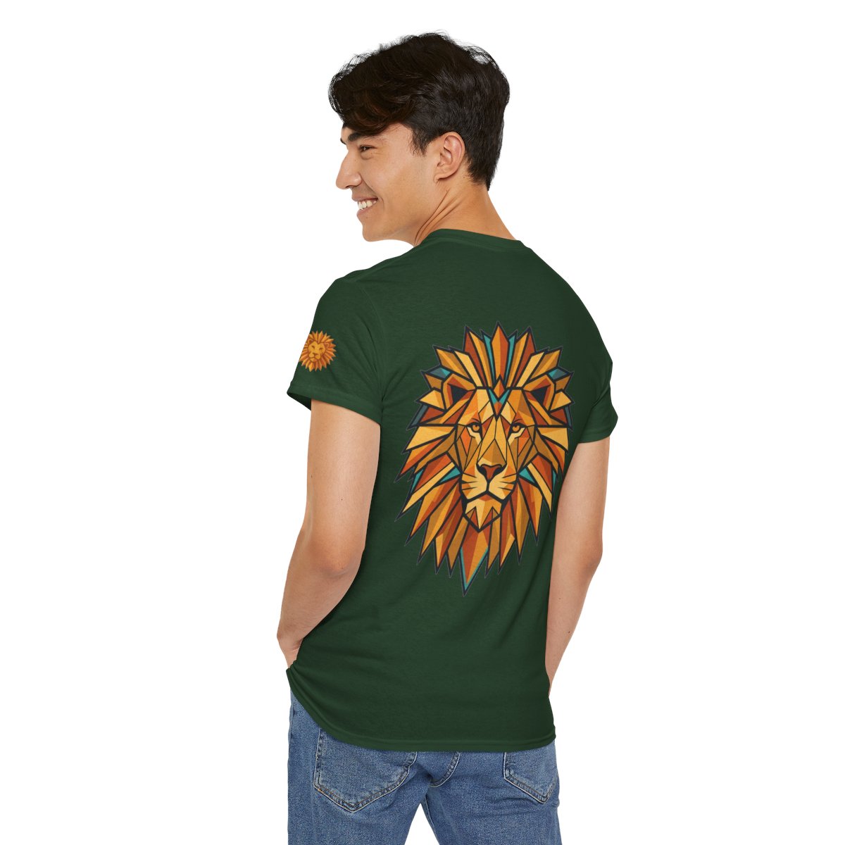 Color: Forest Green | Leo The Solar Lion Premium Graphic Tee