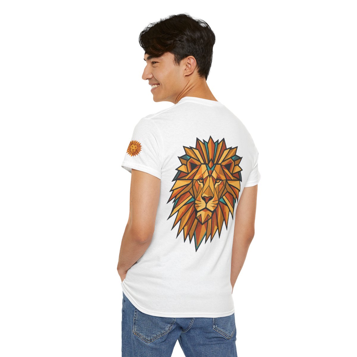 Color: White | Leo The Solar Lion Premium Graphic Tee