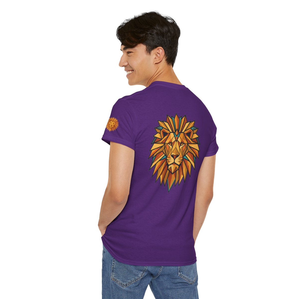 Color: Purple | Leo The Solar Lion Premium Graphic Tee