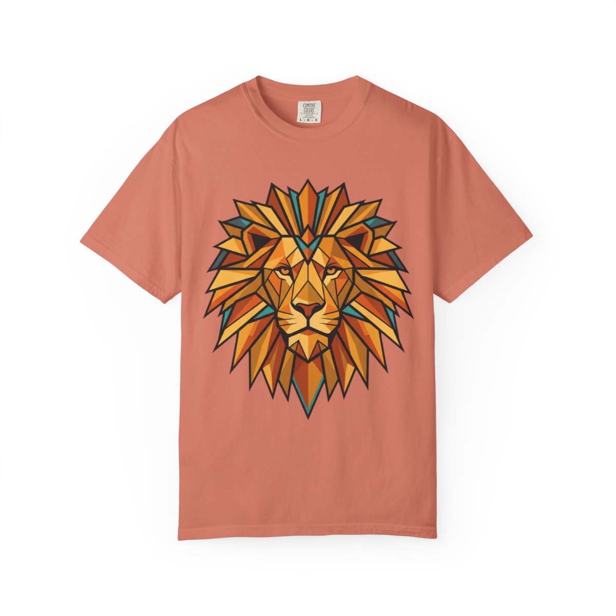 Color: Terracotta | Leo The Solar Lion Unisex Garment-Dyed Tee