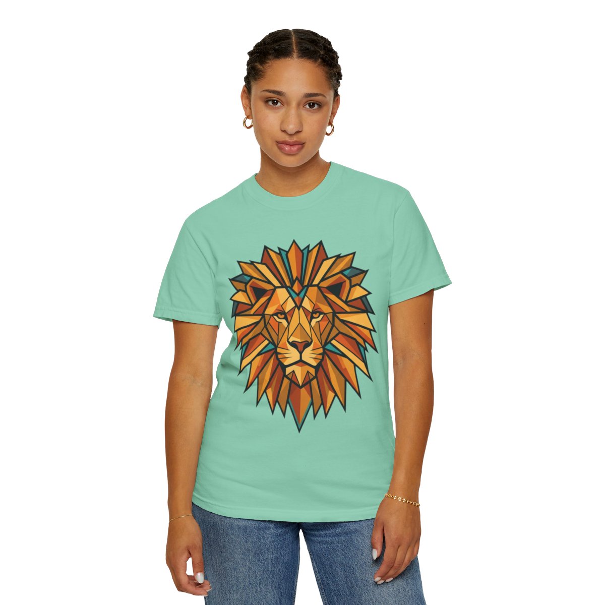 Color: Island Reef | Leo The Solar Lion Unisex Garment-Dyed Tee