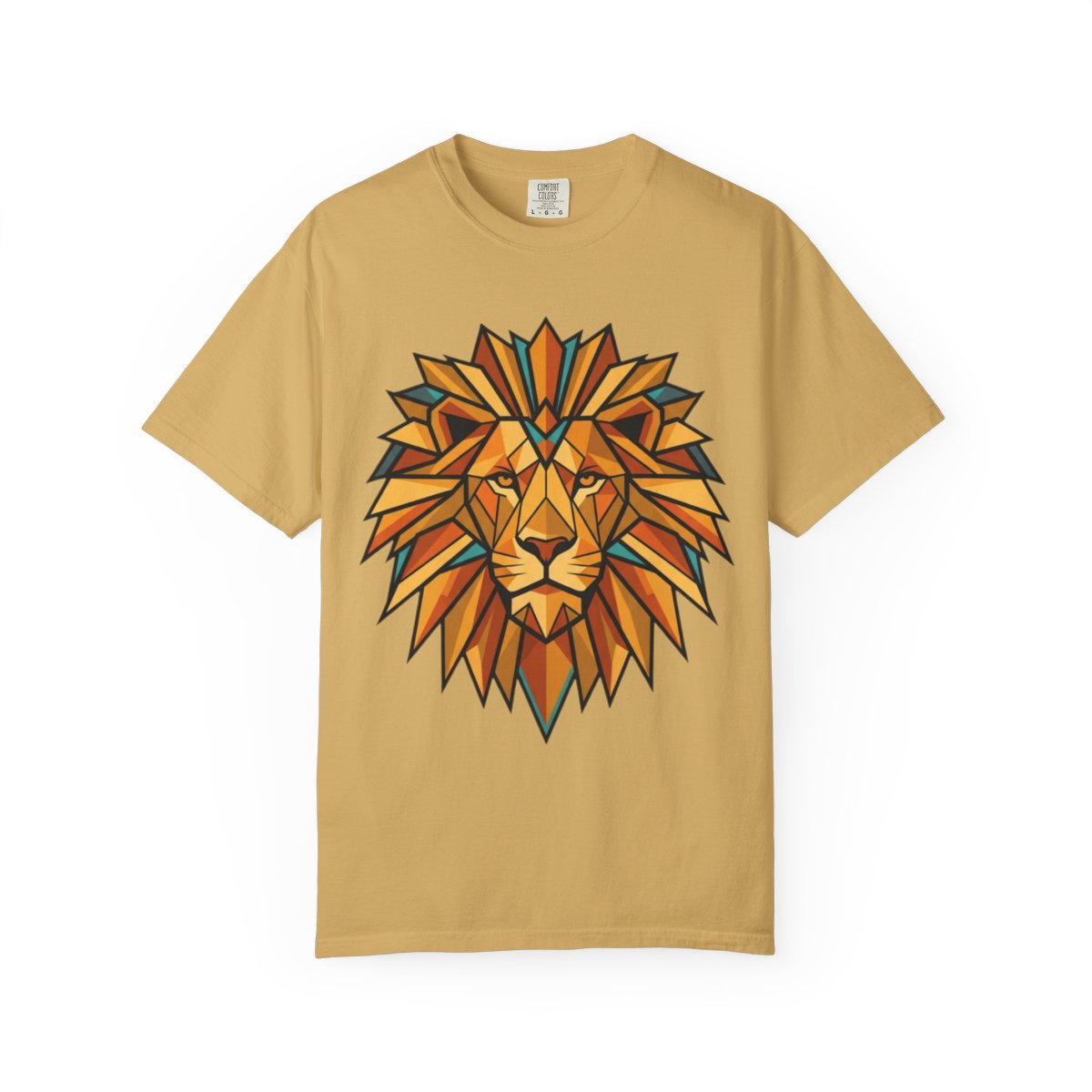 Color: Mustard | Leo The Solar Lion Unisex Garment-Dyed Tee