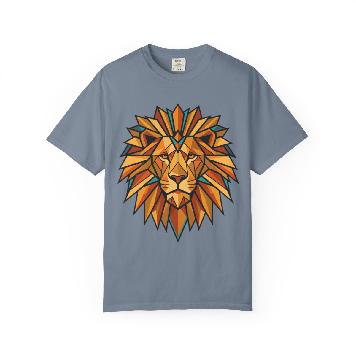 Color: Blue Jean | Leo The Solar Lion Unisex Garment-Dyed Tee