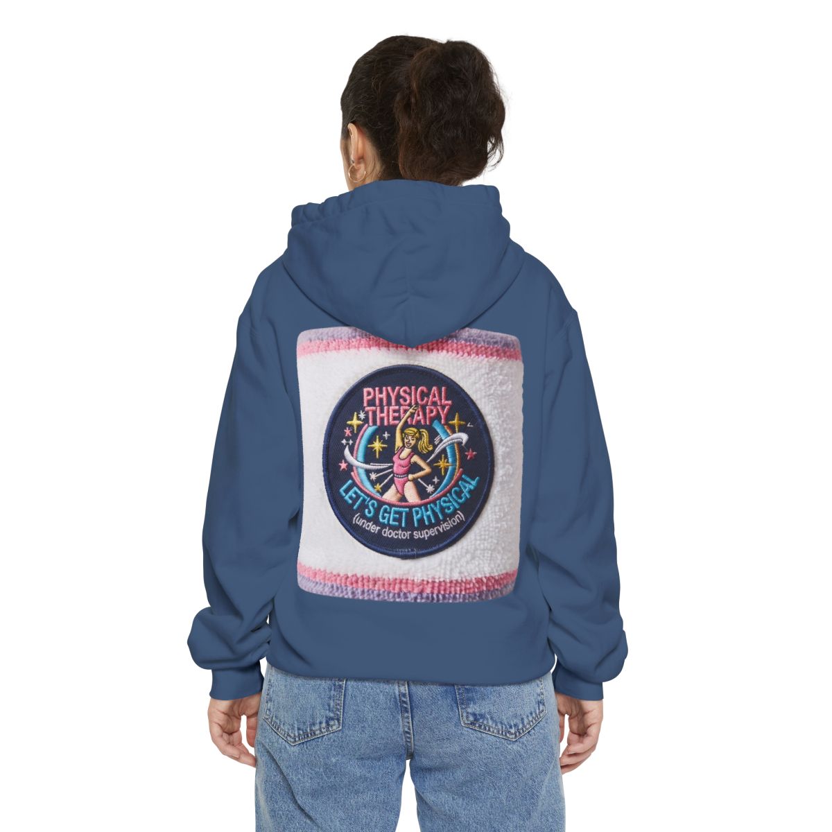 Color: True Navy | Let's Get Physical Garment-Dyed Hoodie