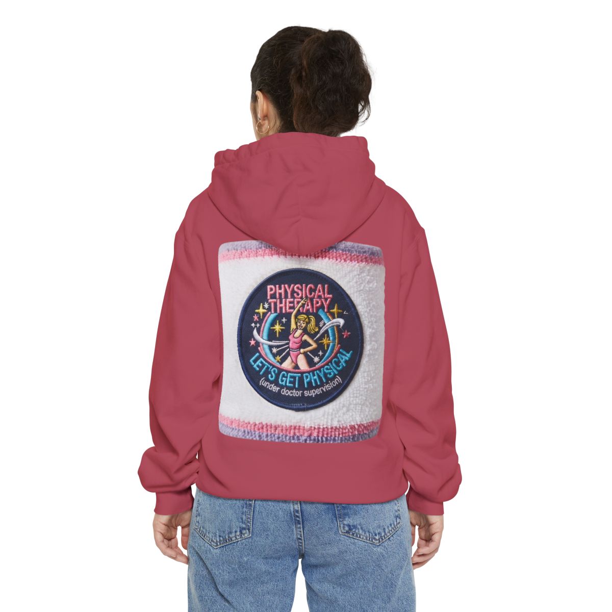 Color: Crimson | Let's Get Physical Garment-Dyed Hoodie