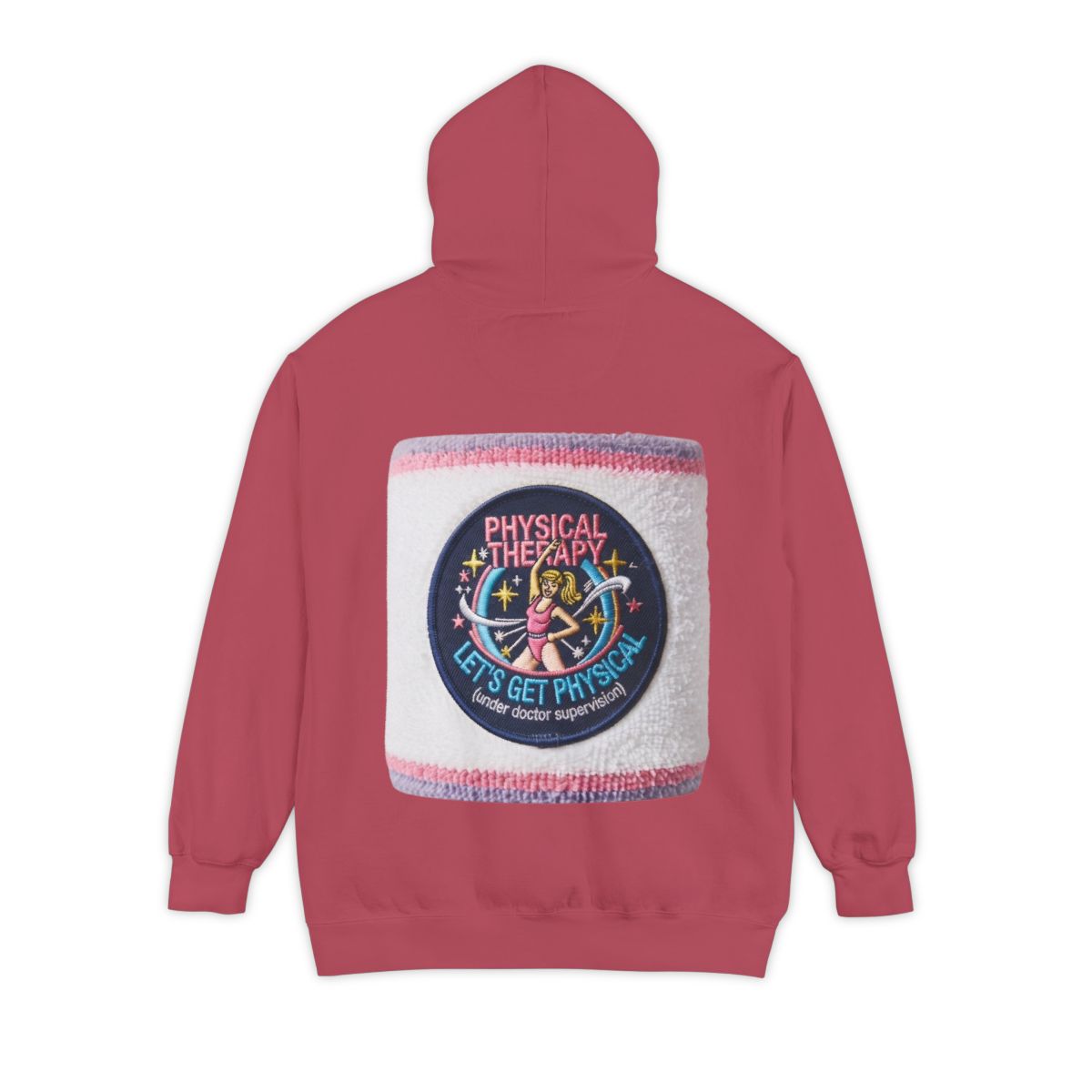 Color: Crimson | Let's Get Physical Garment-Dyed Hoodie