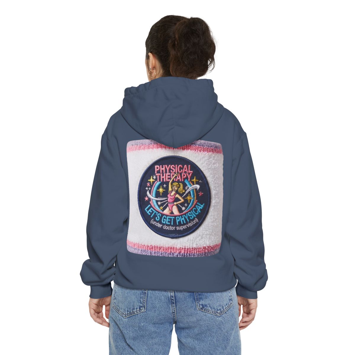 Color: Denim | Let's Get Physical Garment-Dyed Hoodie