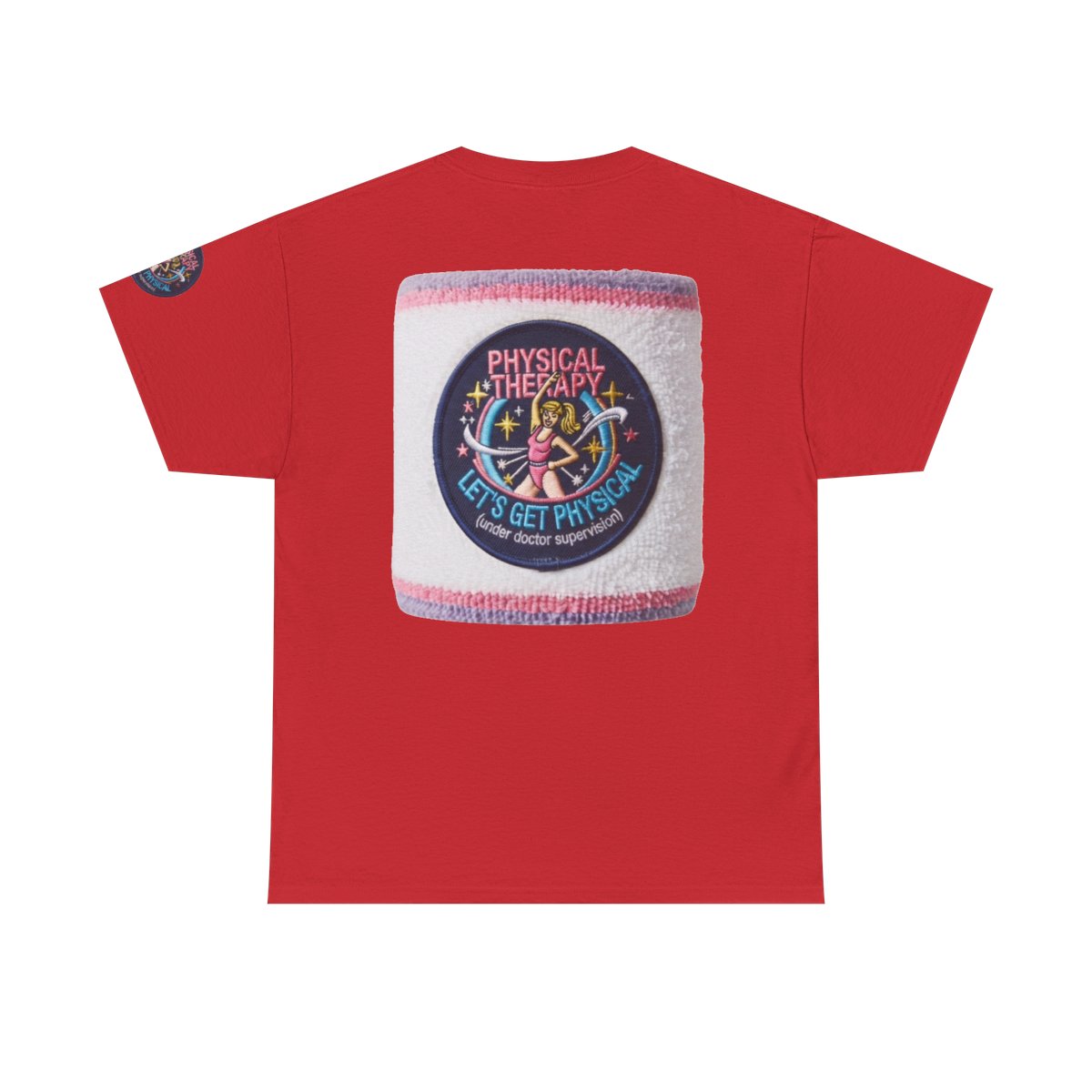 Color: Red | Let's Get Physical Premium Graphic Tee