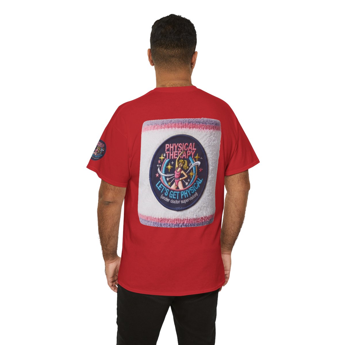 Color: Red | Let's Get Physical Premium Graphic Tee
