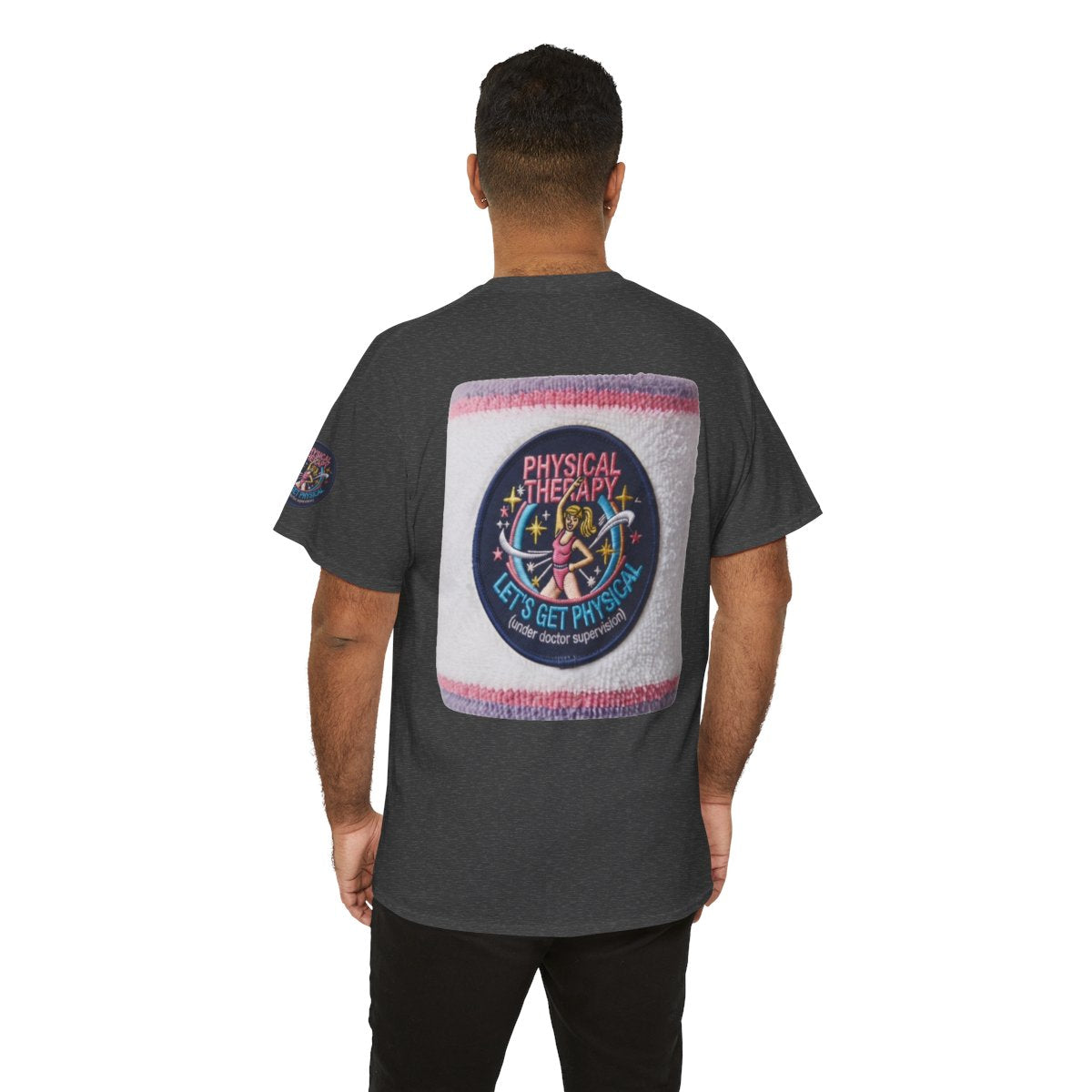 Color: Dark Heather | Let's Get Physical Premium Graphic Tee