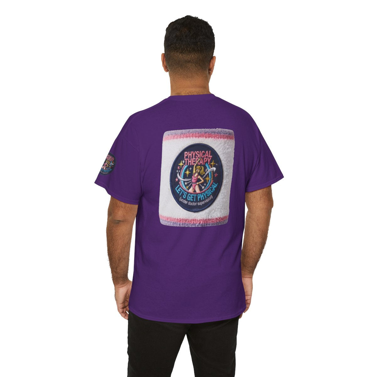 Color: Purple | Let's Get Physical Premium Graphic Tee