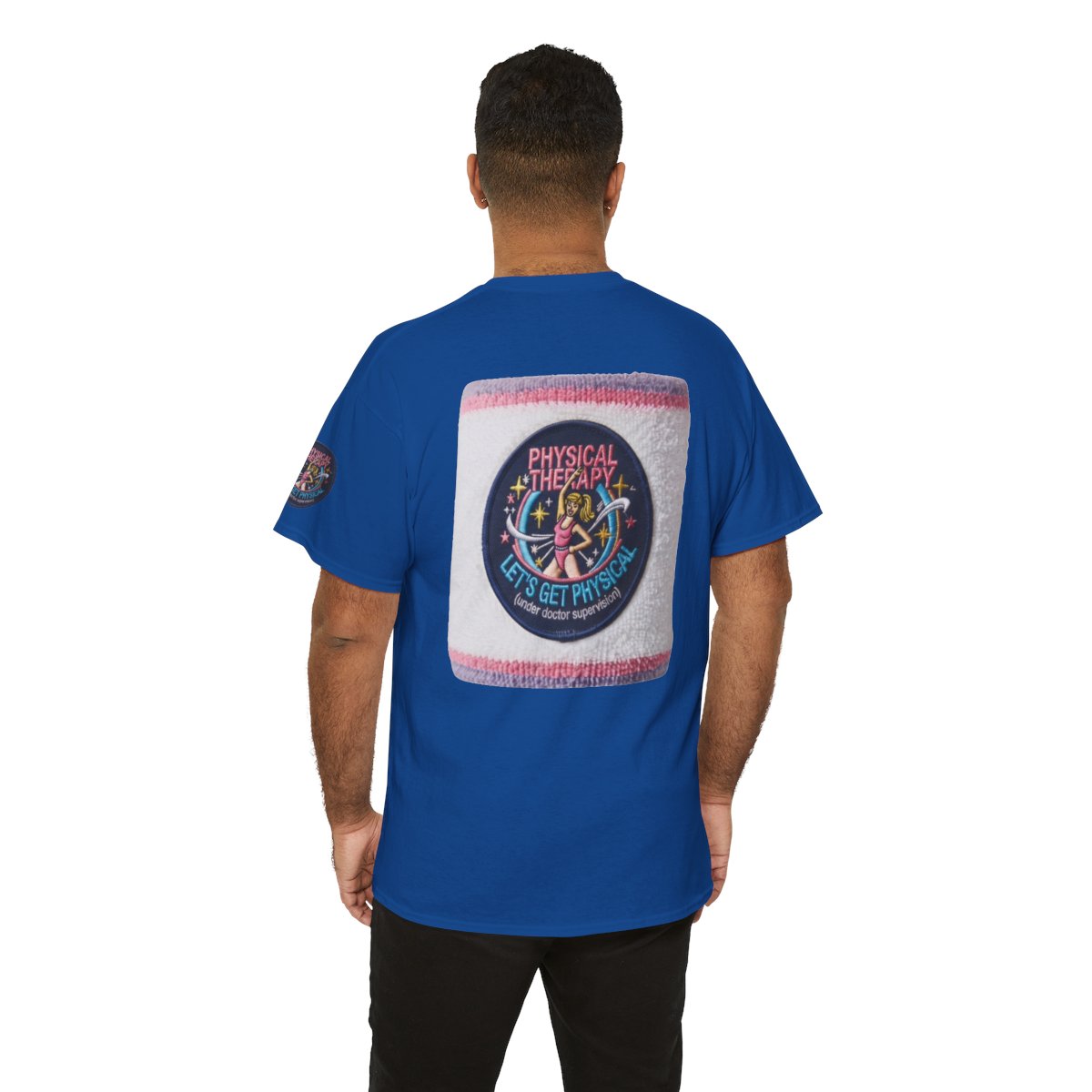 Color: Royal | Let's Get Physical Premium Graphic Tee