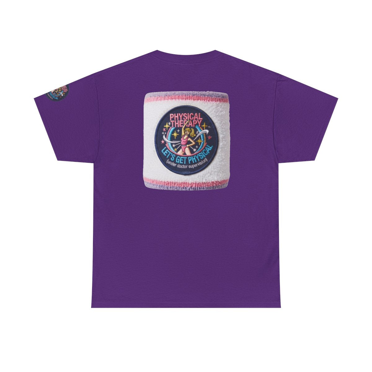 Color: Purple | Let's Get Physical Premium Graphic Tee