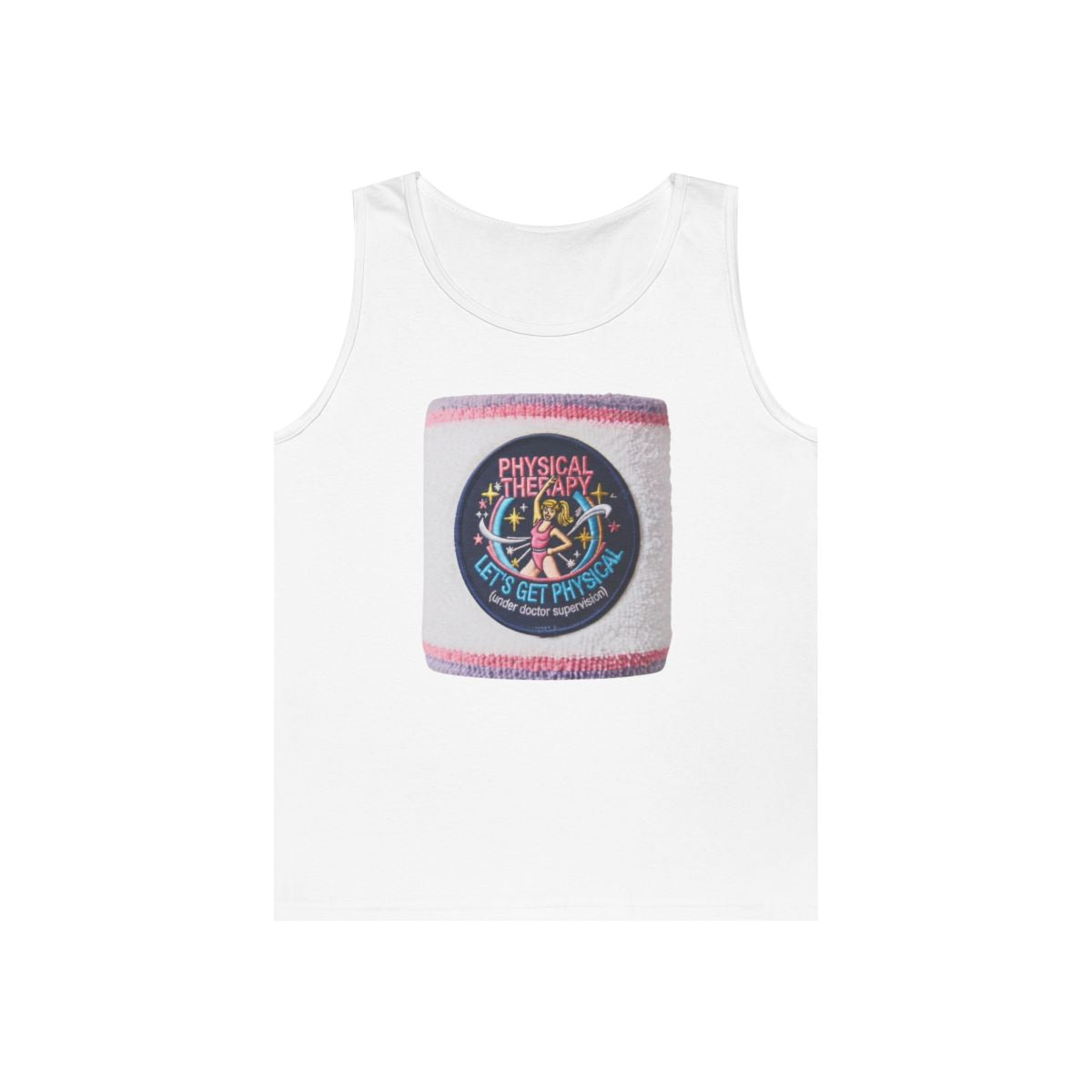 Color: White | Let's Get Physical Tank Top