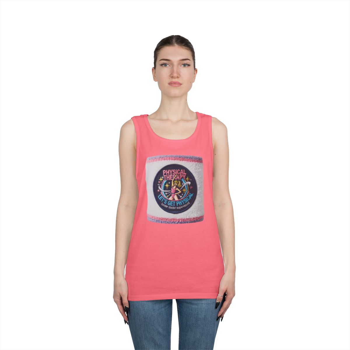 Color: Safety Pink | Let's Get Physical Tank Top