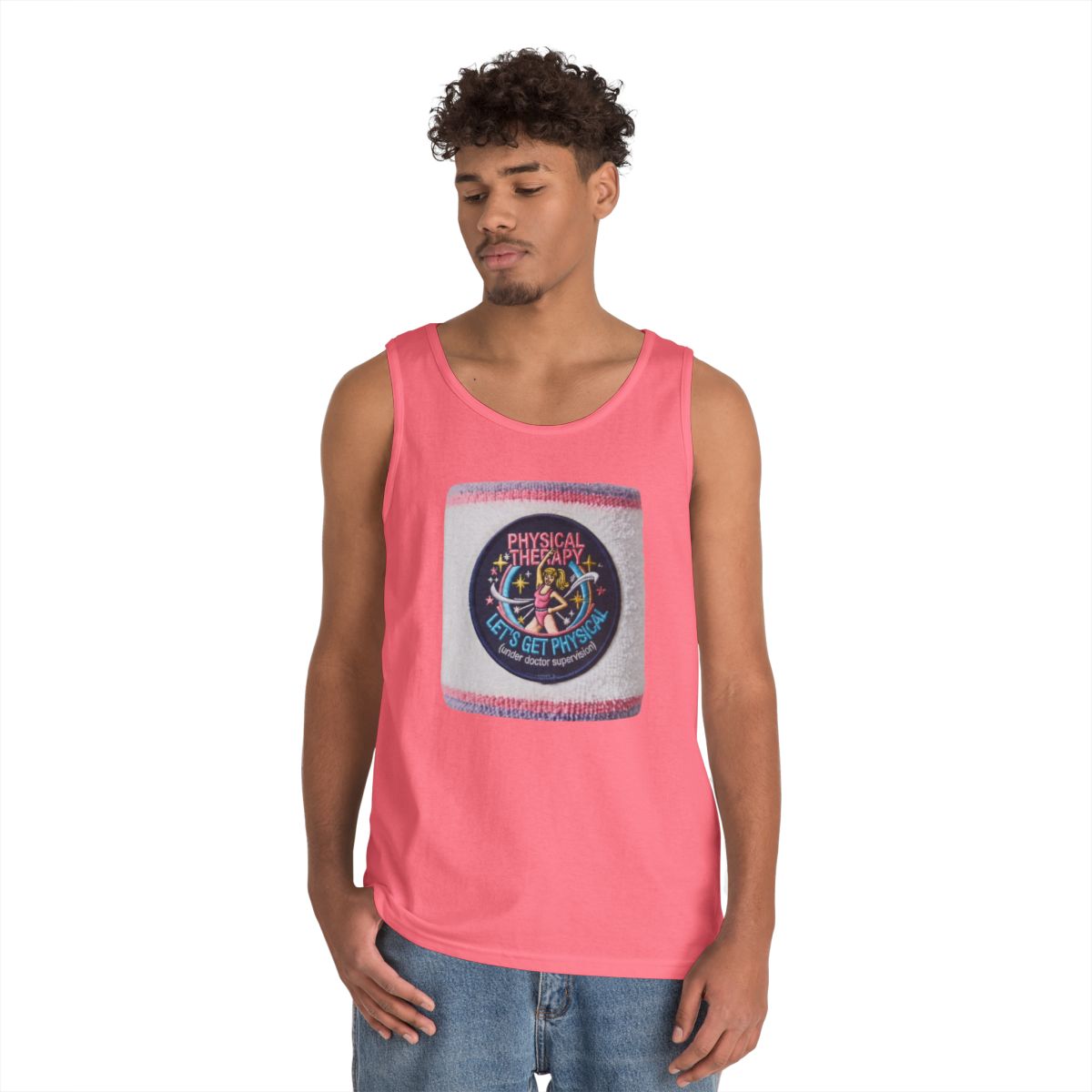 Color: Safety Pink | Let's Get Physical Tank Top