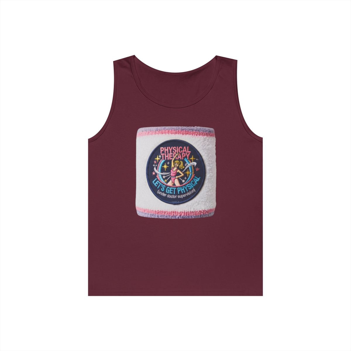 Color: Maroon | Let's Get Physical Tank Top