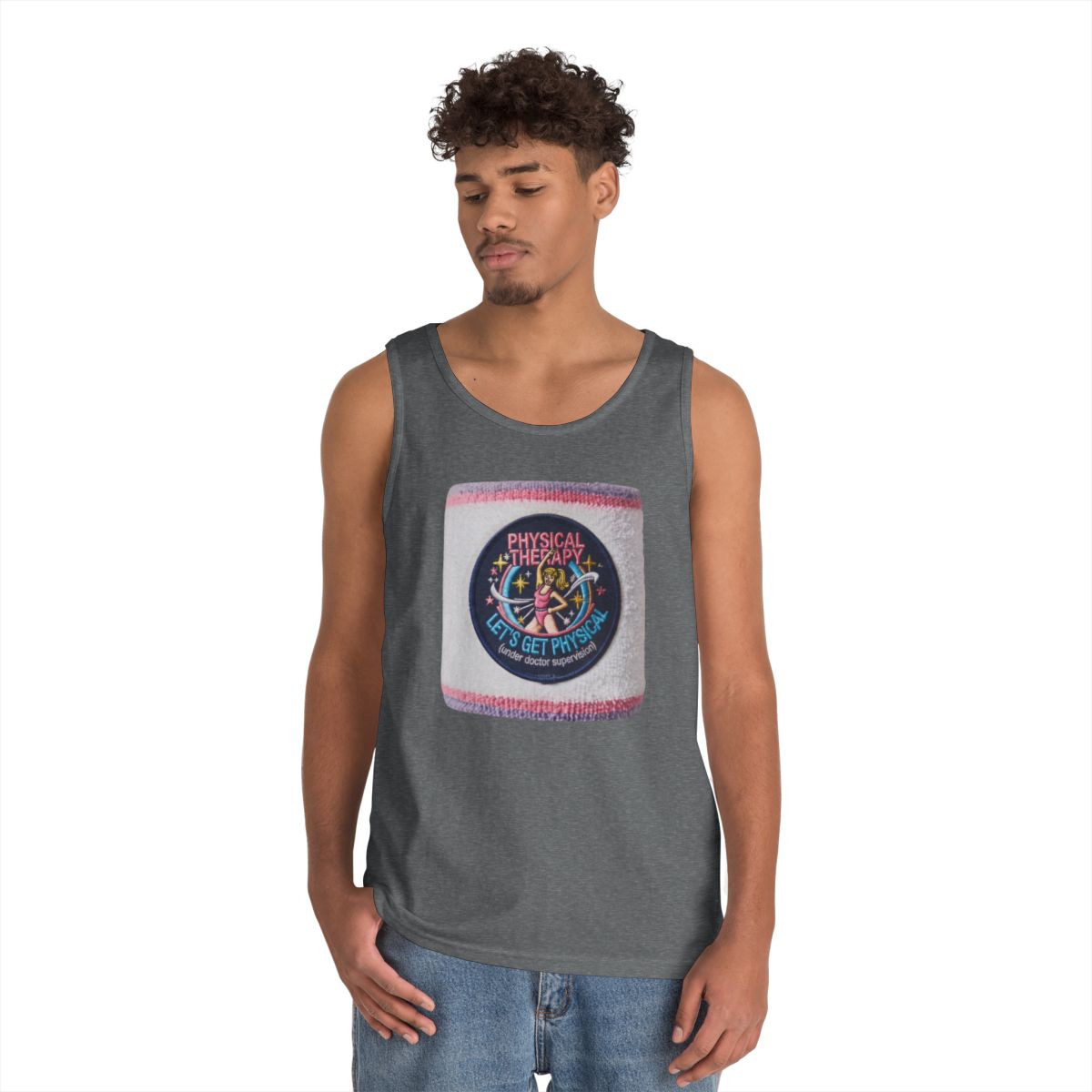 Color: Graphite Heather | Let's Get Physical Tank Top