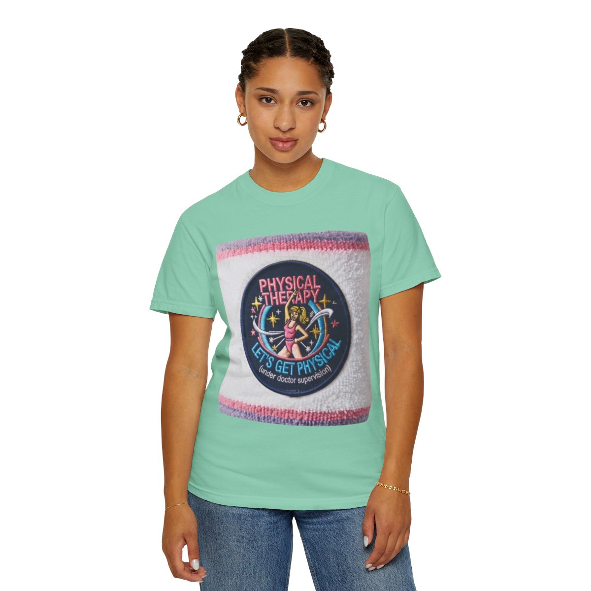 Color: Island Reef | Let's Get Physical Unisex Garment-Dyed Tee