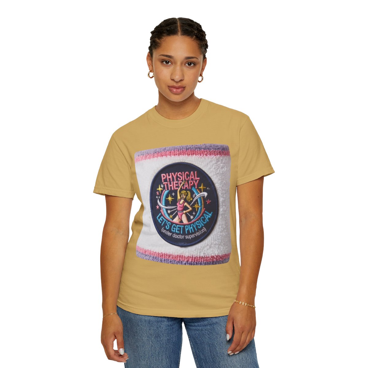 Color: Mustard | Let's Get Physical Unisex Garment-Dyed Tee