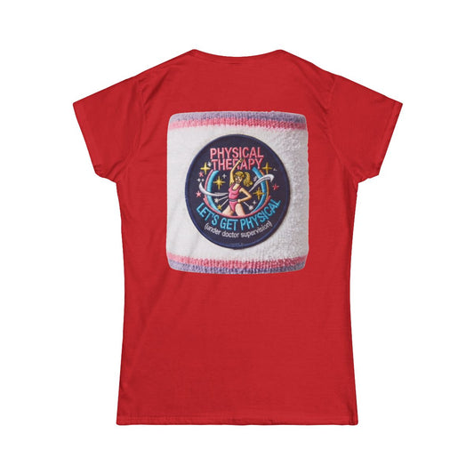 Color: Red | Let's Get Physical Women's Tee