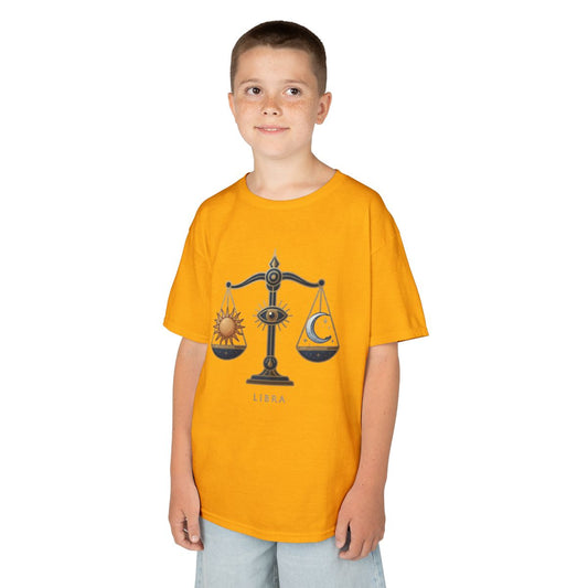 Color: Gold | Libra The Balanced Scales Kids Tee