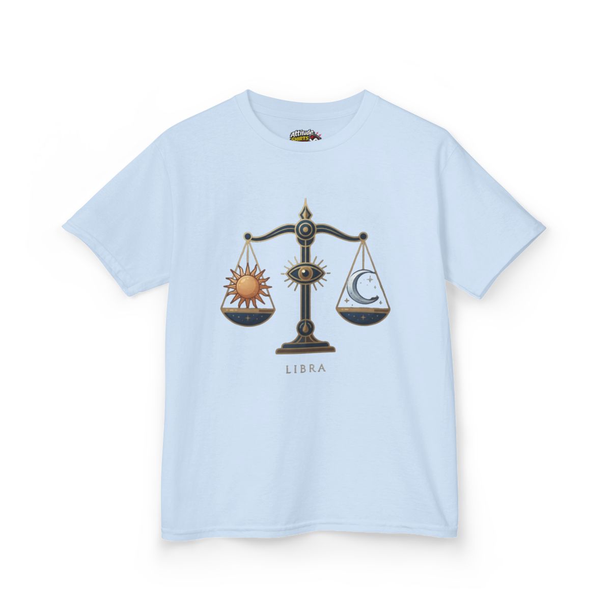 Color: Light Blue | Libra The Balanced Scales Kids Tee