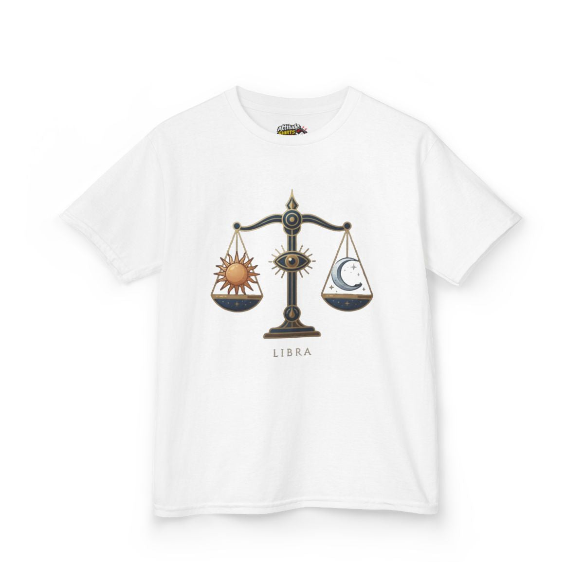 Color: White | Libra The Balanced Scales Kids Tee