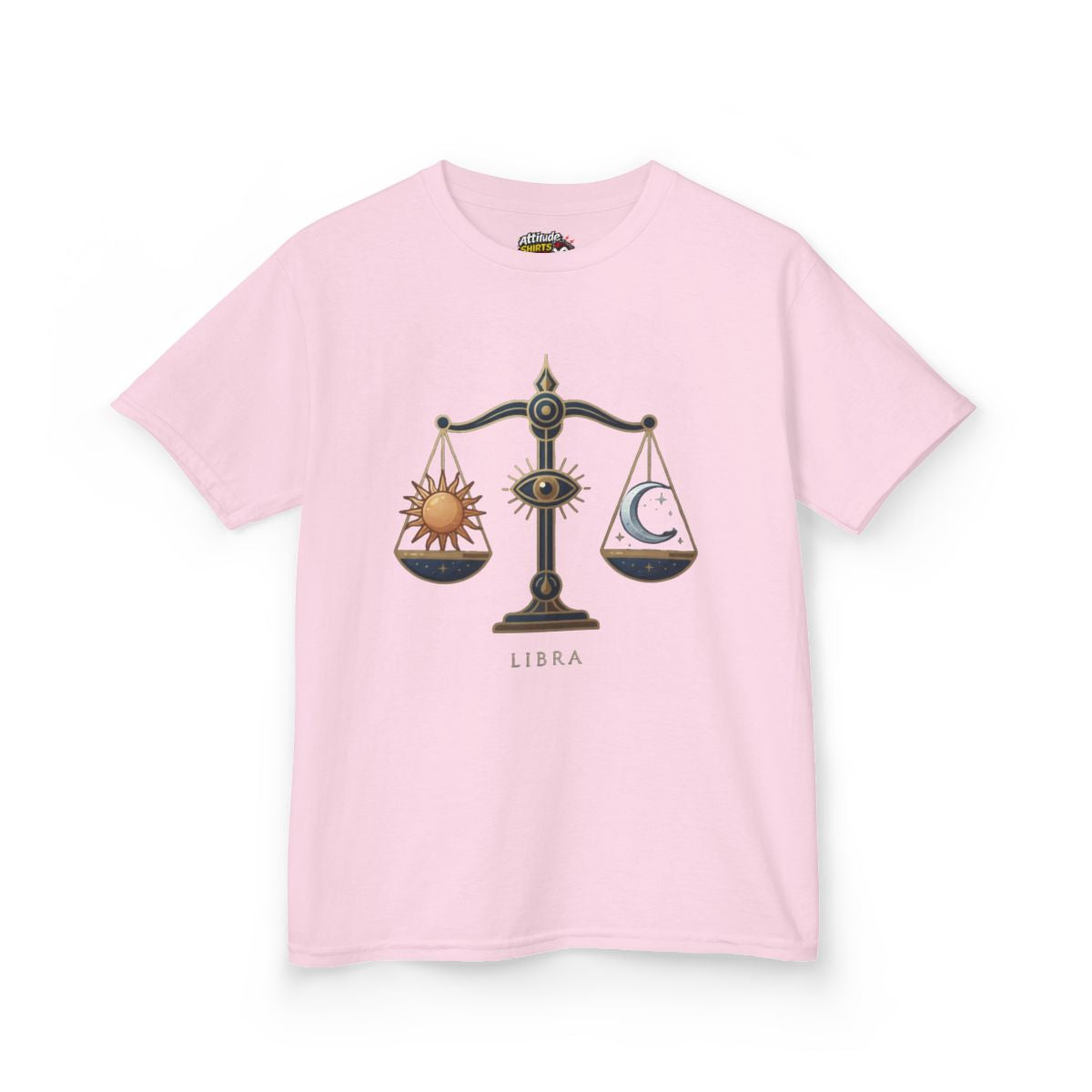 Color: Light Pink | Libra The Balanced Scales Kids Tee