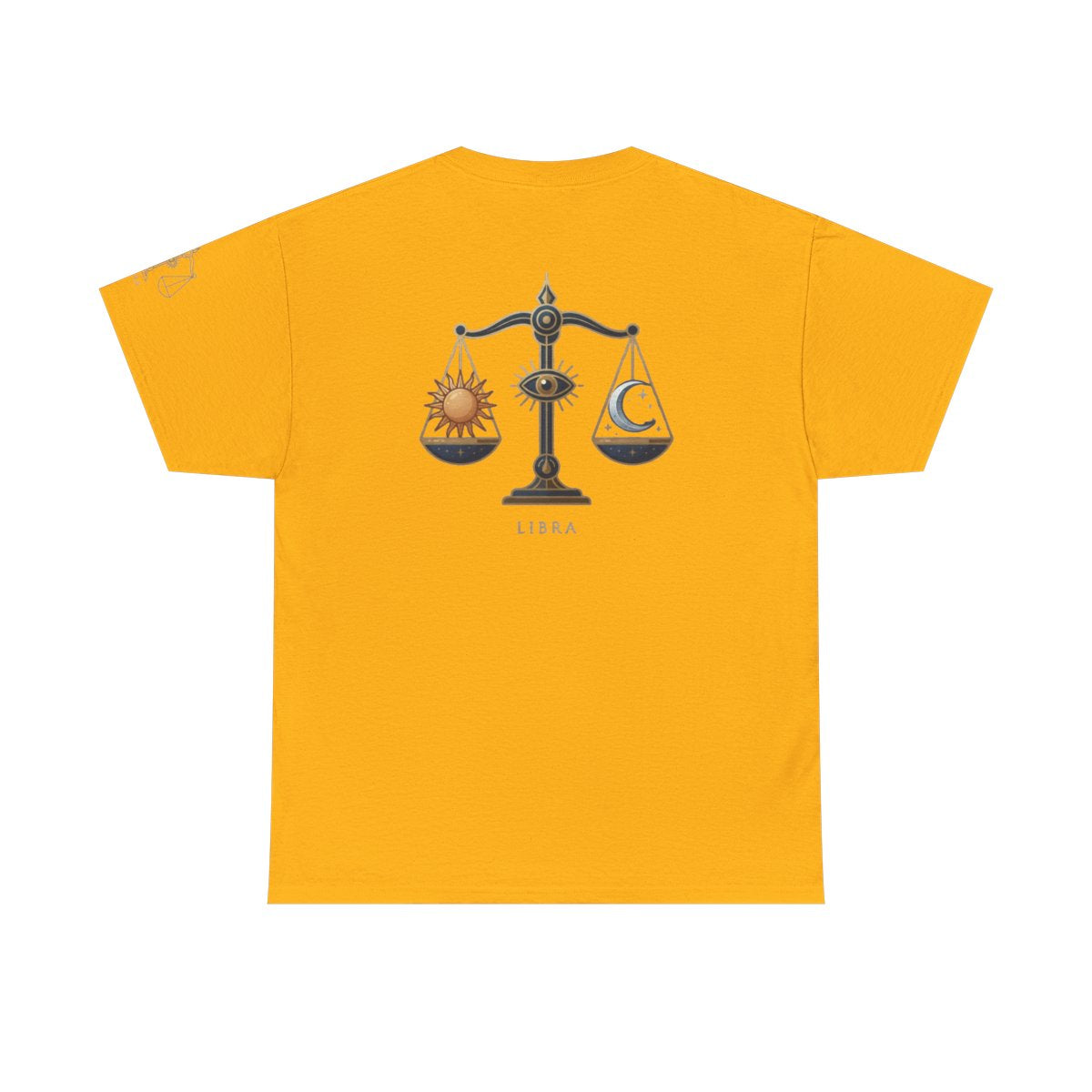 Color: Gold | Libra The Balanced Scales Premium Graphic Tee