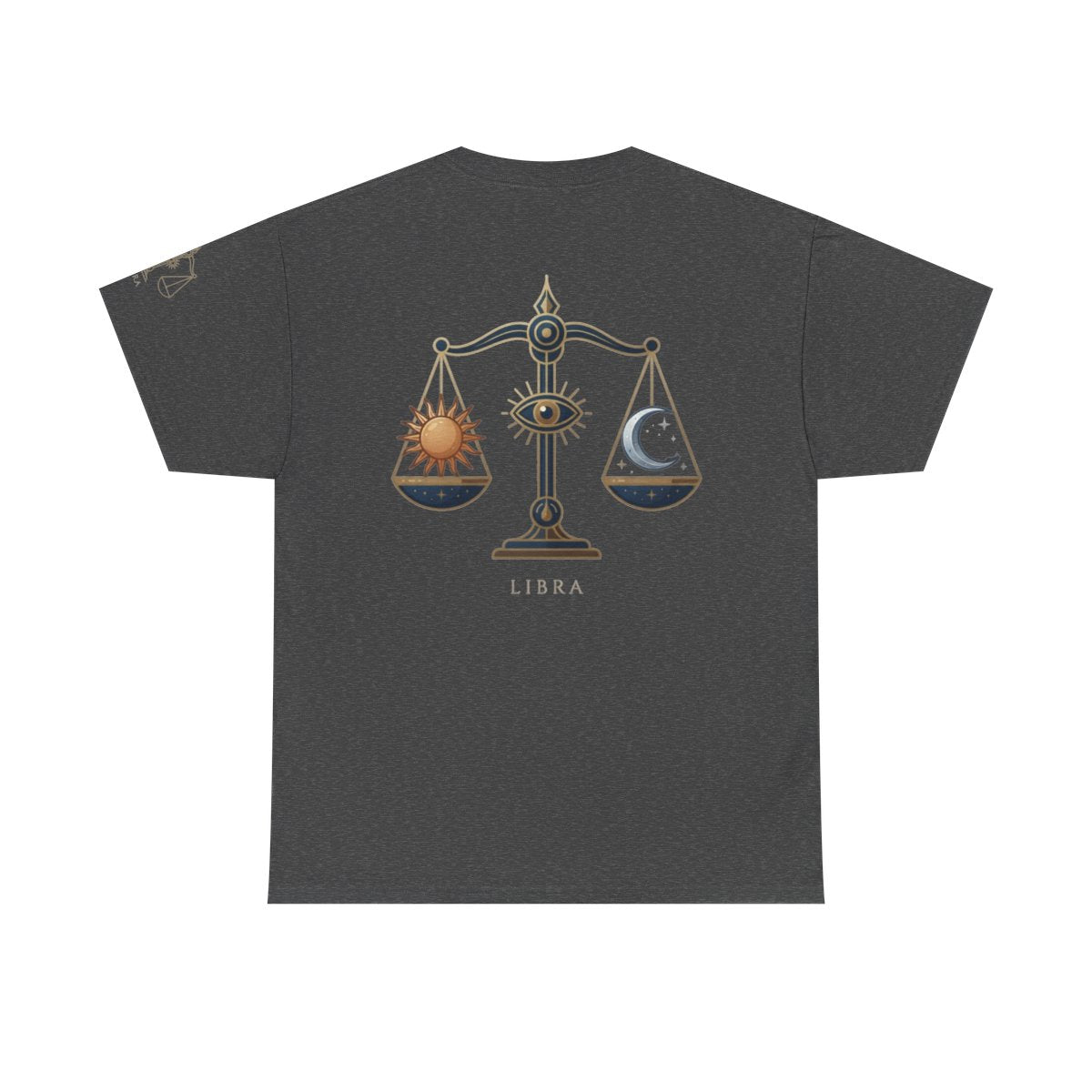 Color: Dark Heather | Libra The Balanced Scales Premium Graphic Tee