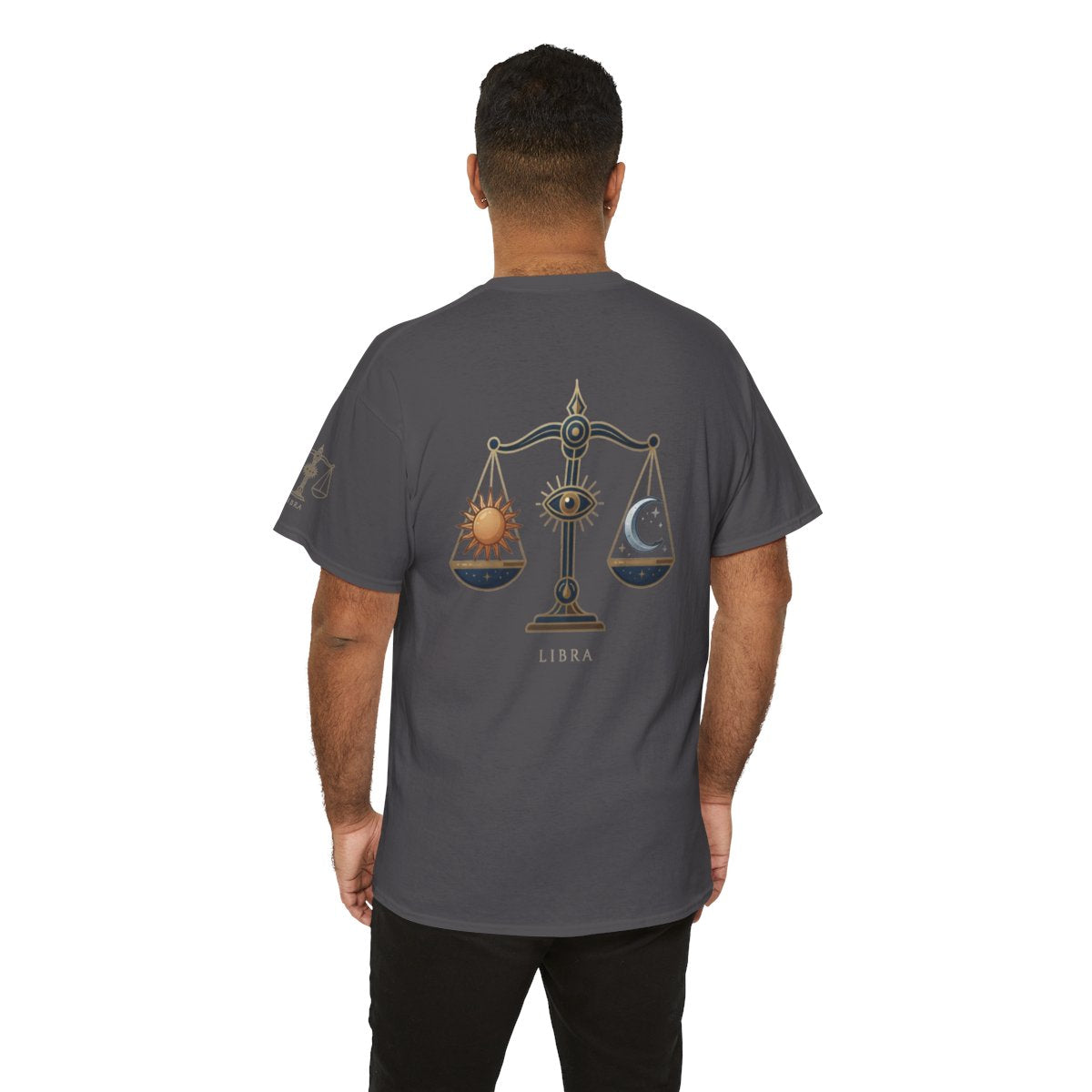 Color: Charcoal | Libra The Balanced Scales Premium Graphic Tee