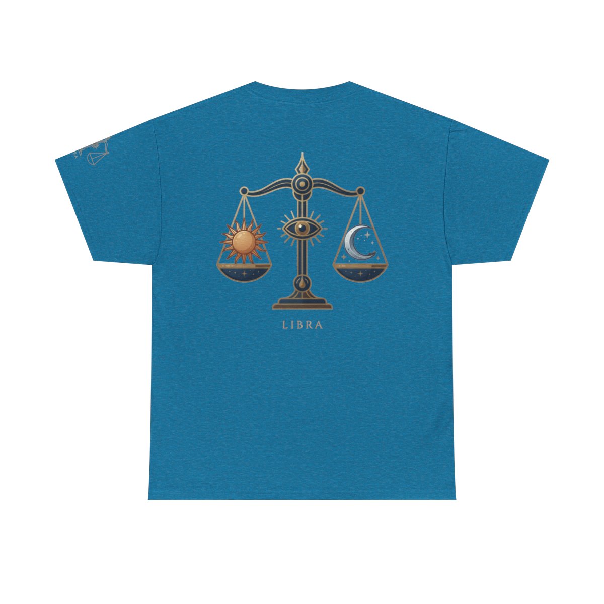 Color: Antique Sapphire | Libra The Balanced Scales Premium Graphic Tee