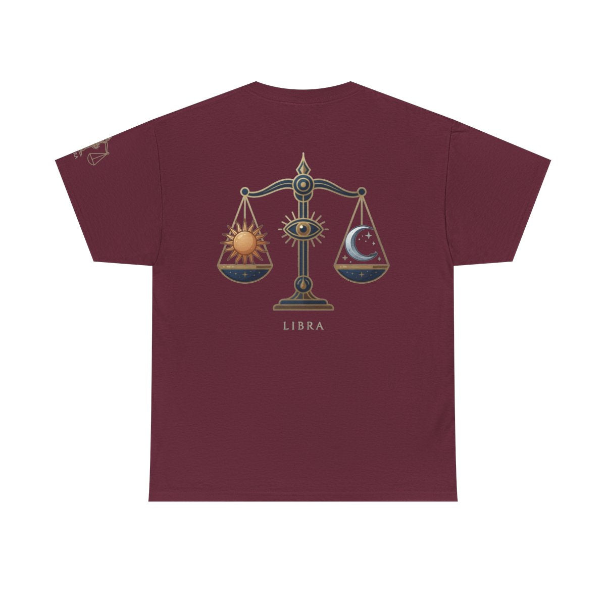 Color: Maroon | Libra The Balanced Scales Premium Graphic Tee
