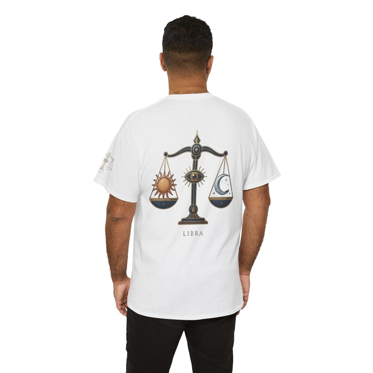 Color: White | Libra The Balanced Scales Premium Graphic Tee