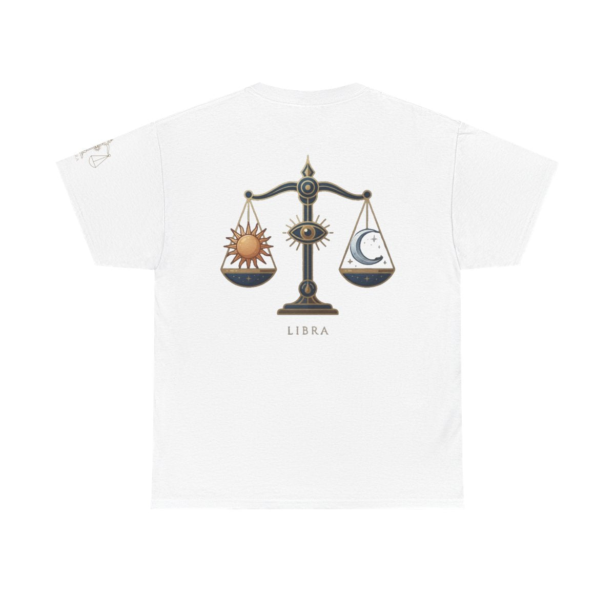 Color: White | Libra The Balanced Scales Premium Graphic Tee