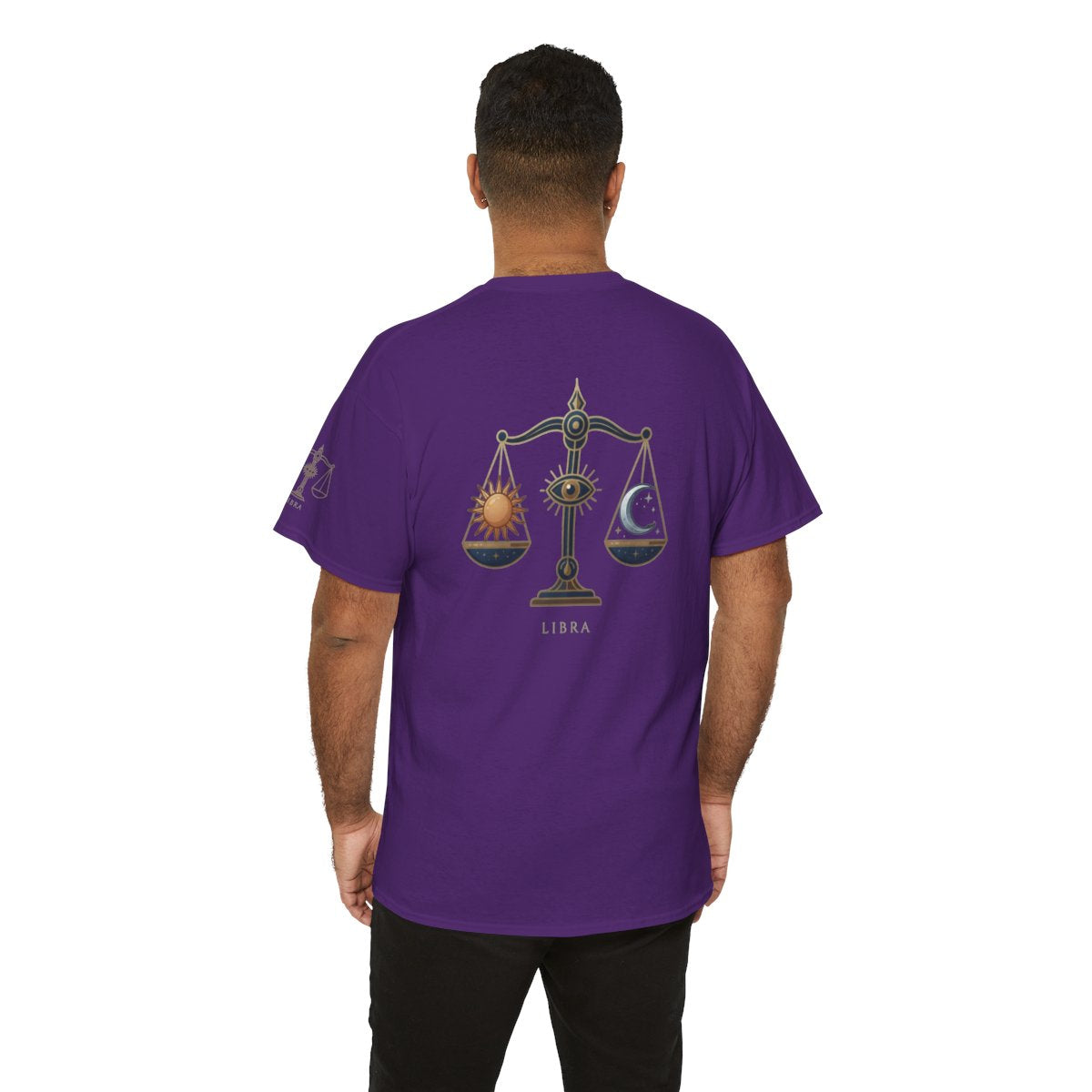 Color: Purple | Libra The Balanced Scales Premium Graphic Tee