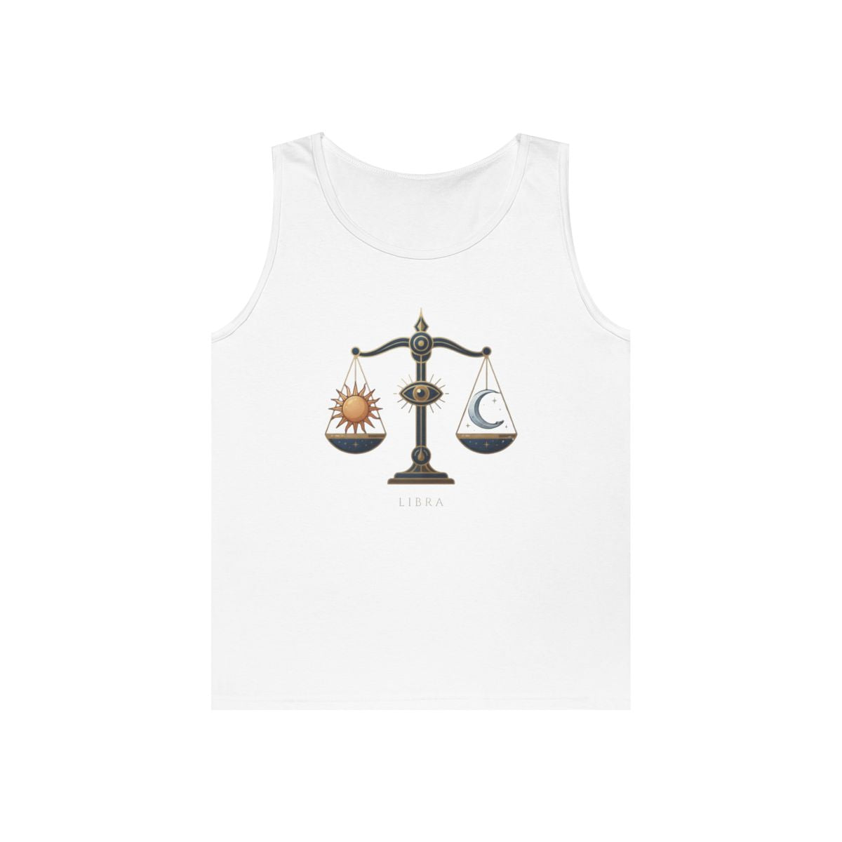 Color: White | Libra The Balanced Scales Tank Top