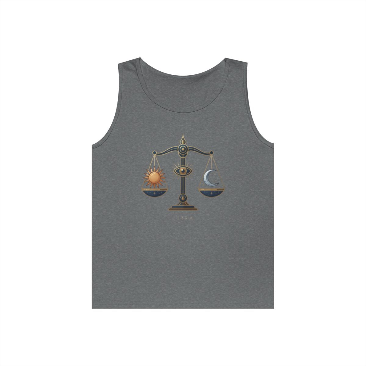 Color: Graphite Heather | Libra The Balanced Scales Tank Top