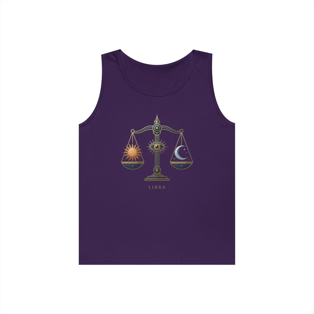 Color: Purple | Libra The Balanced Scales Tank Top