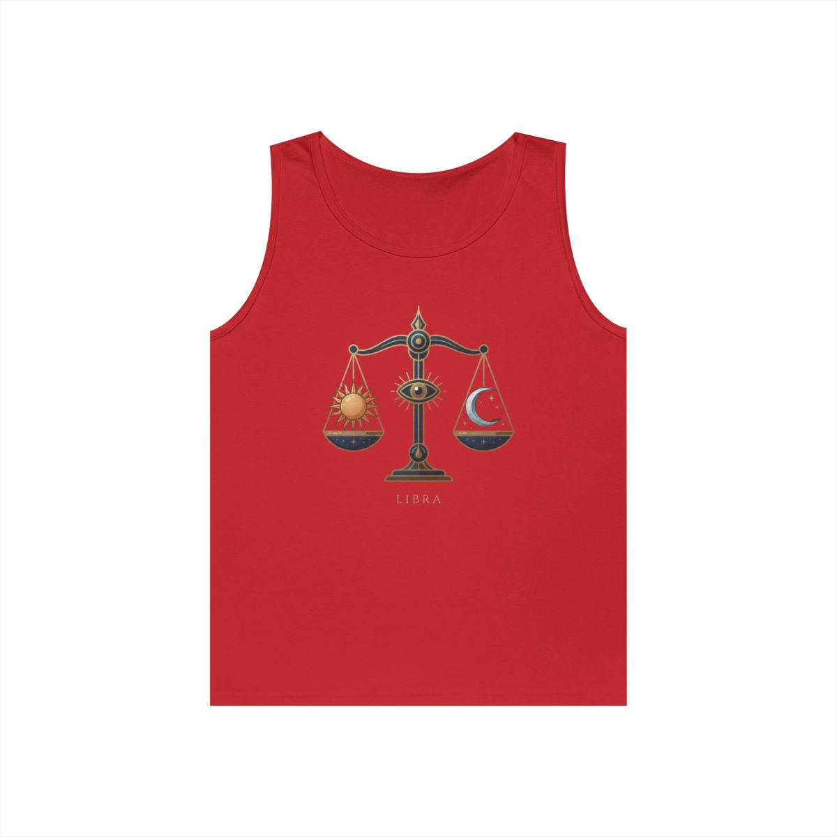 Color: Red | Libra The Balanced Scales Tank Top