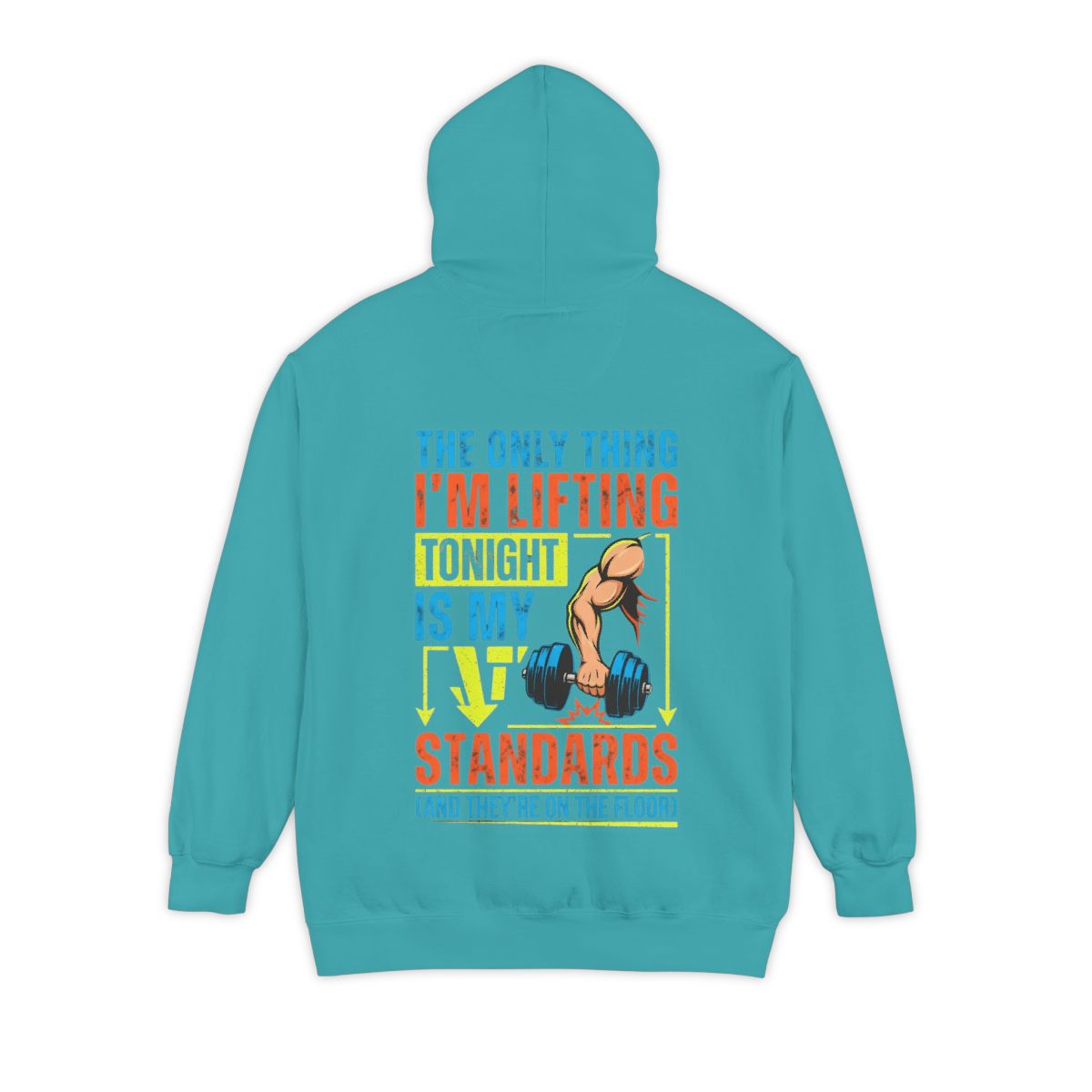 Color: Seafoam | Lifting Standards Garment-Dyed Hoodie