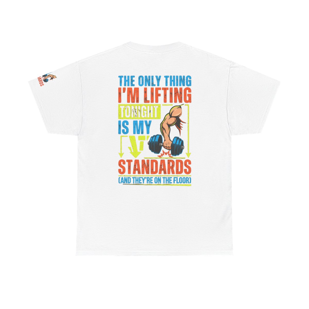Color: White | Lifting Standards Premium Graphic Tee