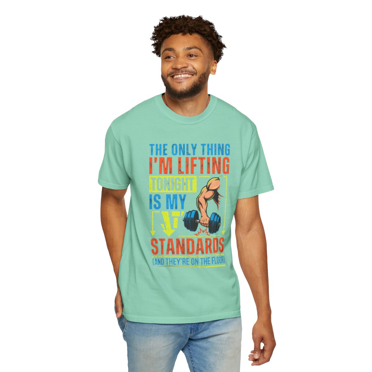 Color: Island Reef | Lifting Standards Unisex Garment-Dyed Tee