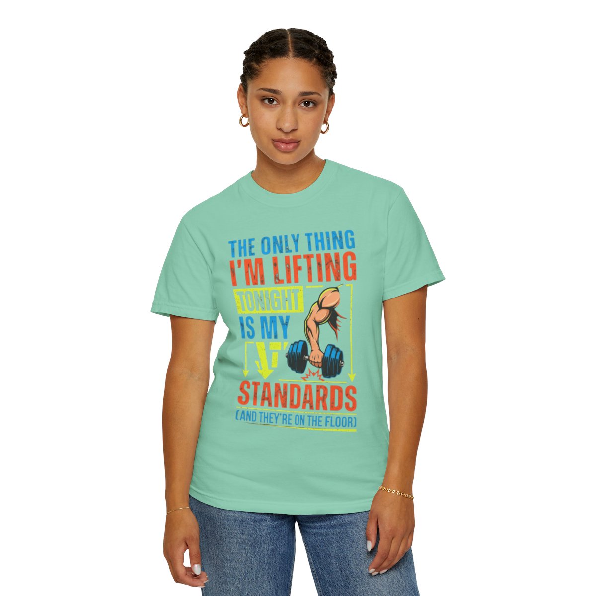 Color: Island Reef | Lifting Standards Unisex Garment-Dyed Tee