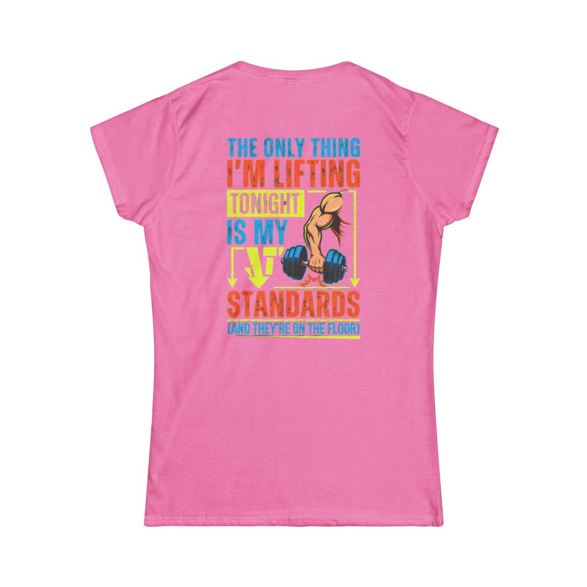 Color: Azalea | Lifting Standards Women's Tee