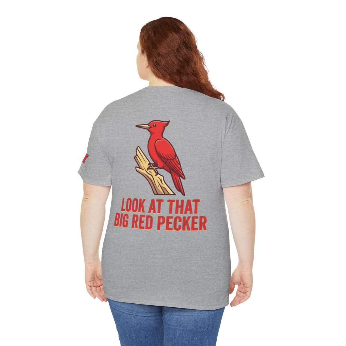 Color: Sport Grey | Look At That Big Red Pecker Premium Graphic Tee