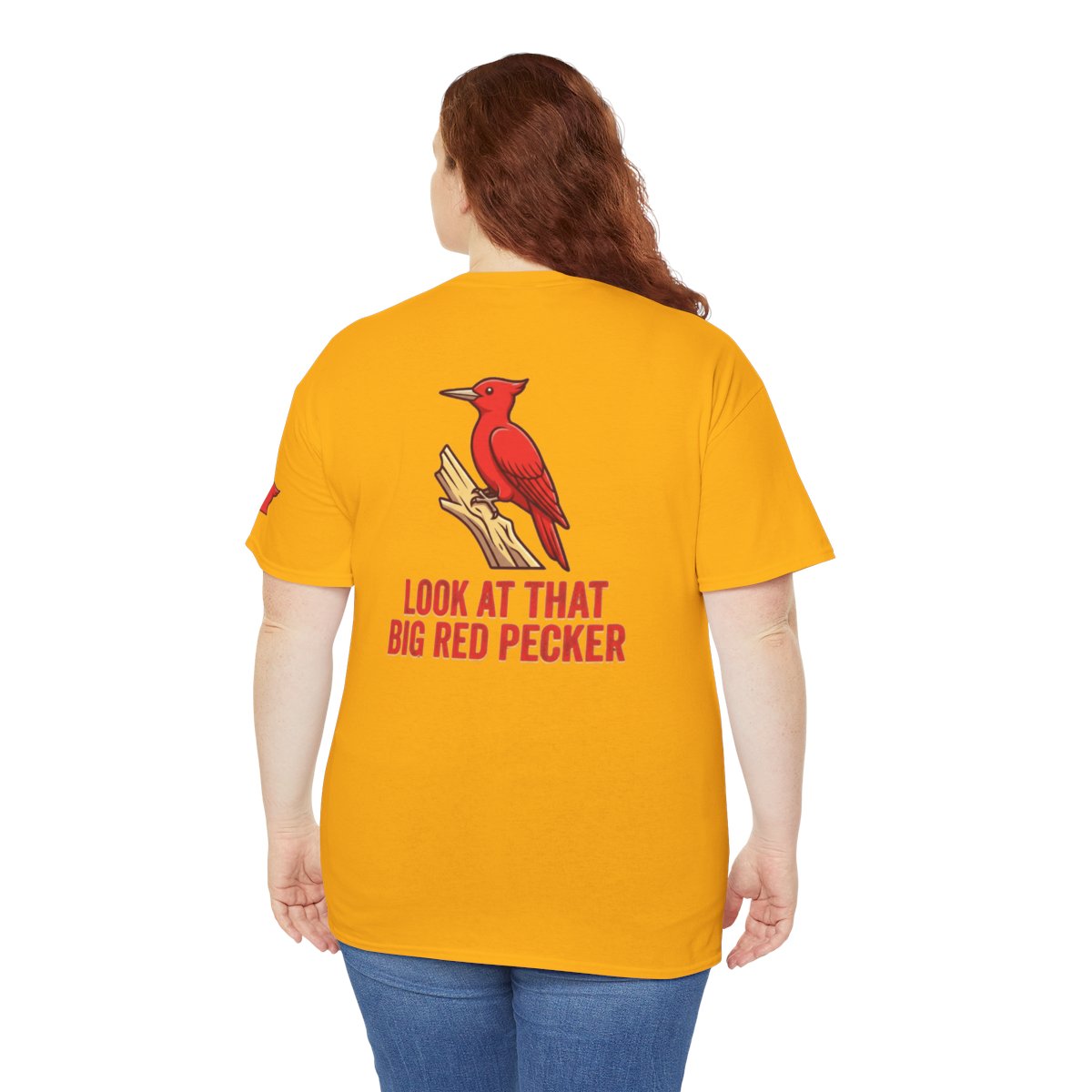 Color: Gold | Look At That Big Red Pecker Premium Graphic Tee