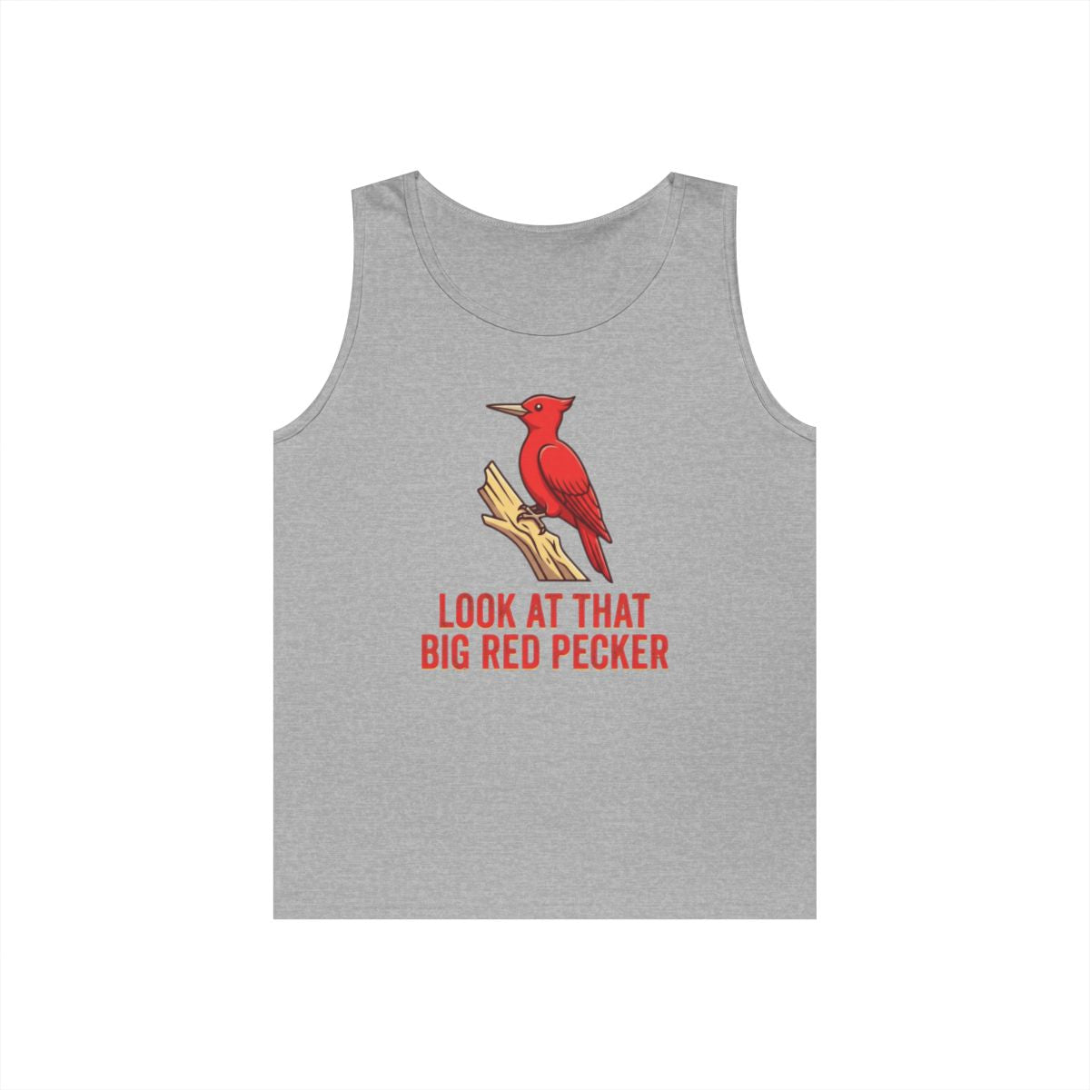 Color: Sport Grey | Look At That Big Red Pecker Tank Top