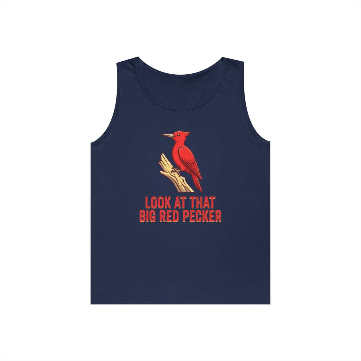 Color: Navy | Look At That Big Red Pecker Tank Top